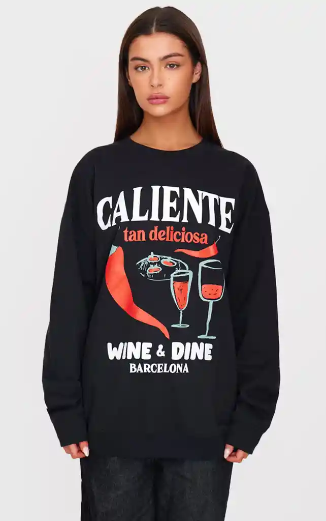 Poleron Negro Chilli Wine Diner Xs