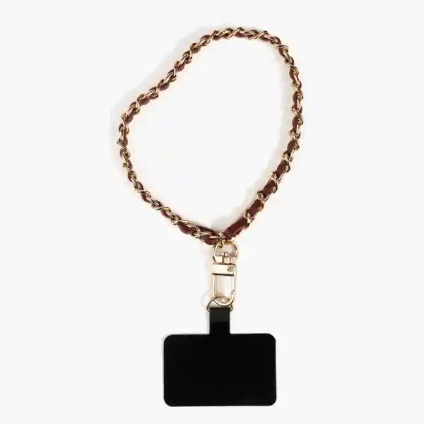 Strap Colgante Celular Mujer Muñeca Burdeo