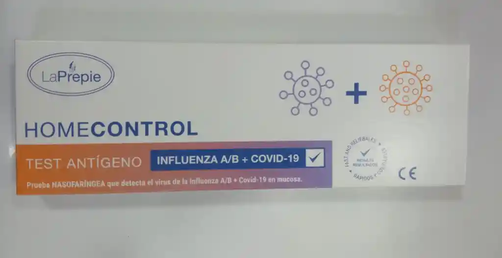 Test Antigeno Influenza A/b + Covid-19 Prueba Nasofaringea