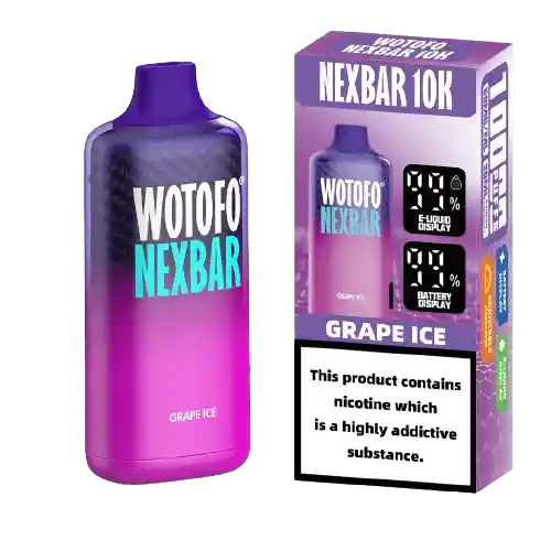 Vaporizador Nexbar 10.000 Puffs 5% - Grape Ice