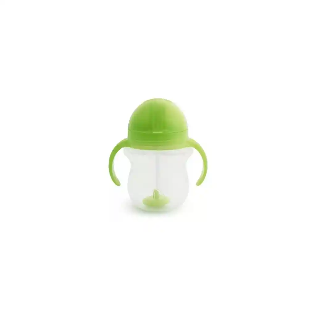 Vaso Antiderrame Any Angle Bombilla Con Peso Y Asas 207ml Munchkin - Verde