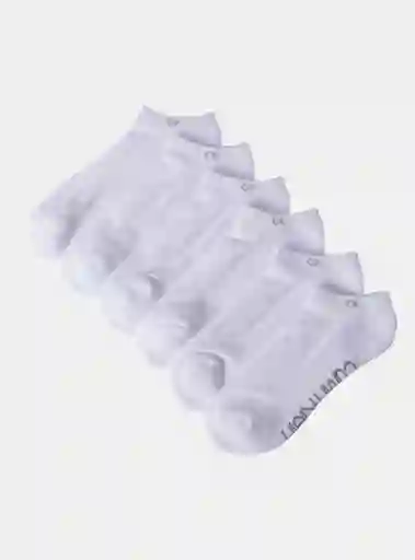 6pk Calcetines Ck Cvm221ns01 Tt Blanco T/u