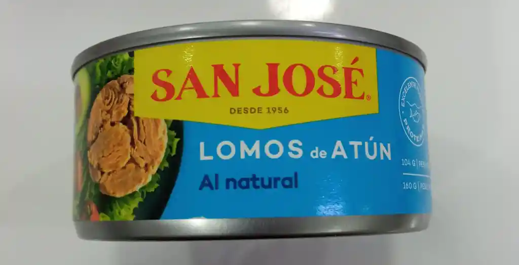 Atun San Jose En Lata Al Natural 160 G