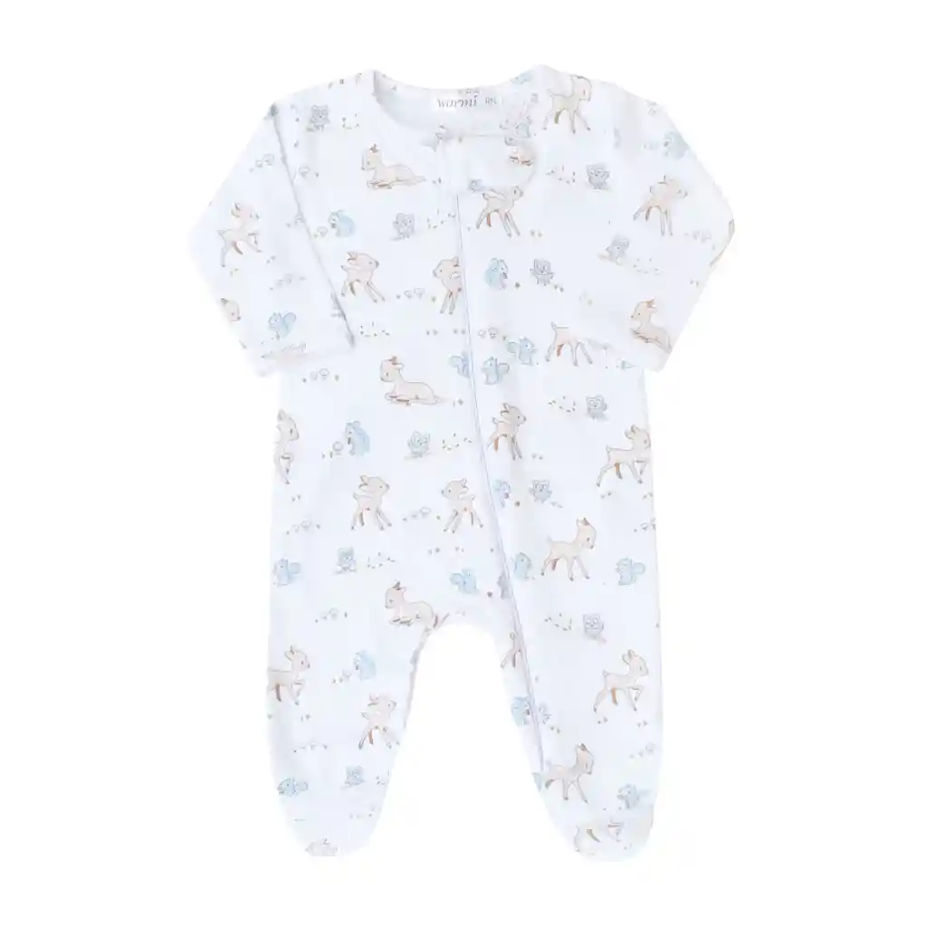 Warmi Enterito Con Cierre Venado Celeste 3a6