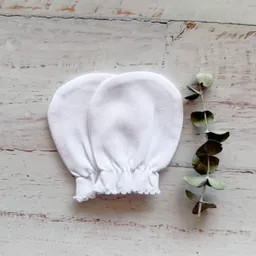Par Mitones Blancos Talla Unica