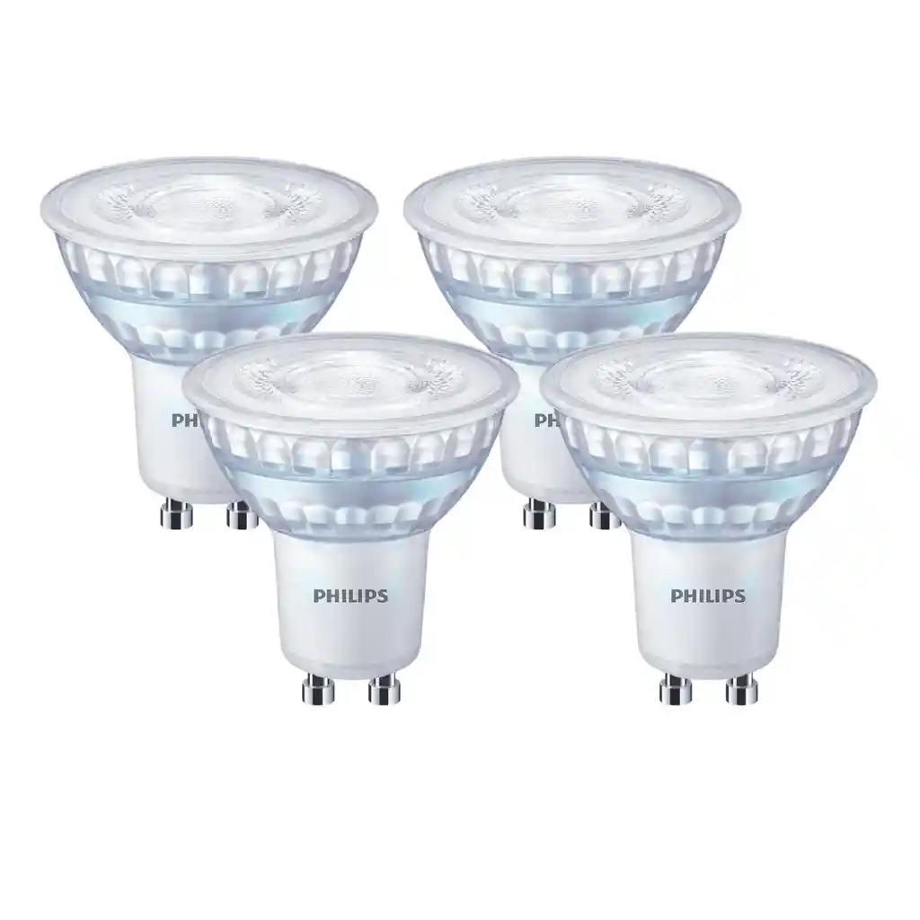Pack De 4 Led Gu10 Essential Corepro Ledspot 730lm Gu10 865 60d Luz Fria