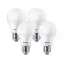 Pack 4 Ampolleta Led Ecohome 14w E27 Philips