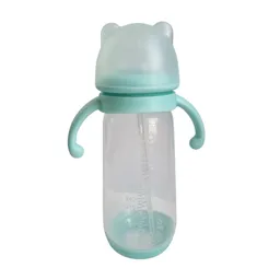 Mamadera Biberon Tetero Con Bombilla Manillas Bebe Guagua (turquesa)