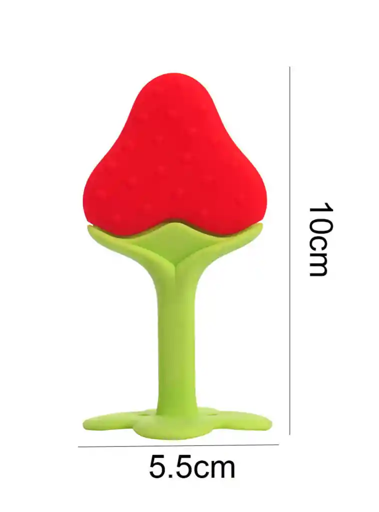 Mordedor Silicona Fruta Rasca Encias Dentición (uva)