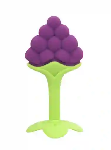 Mordedor Silicona Fruta Rasca Encias Dentición (uva)