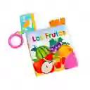 Libro Sensorial Tela Estimulación Visual Juguete Bebe (frutas)