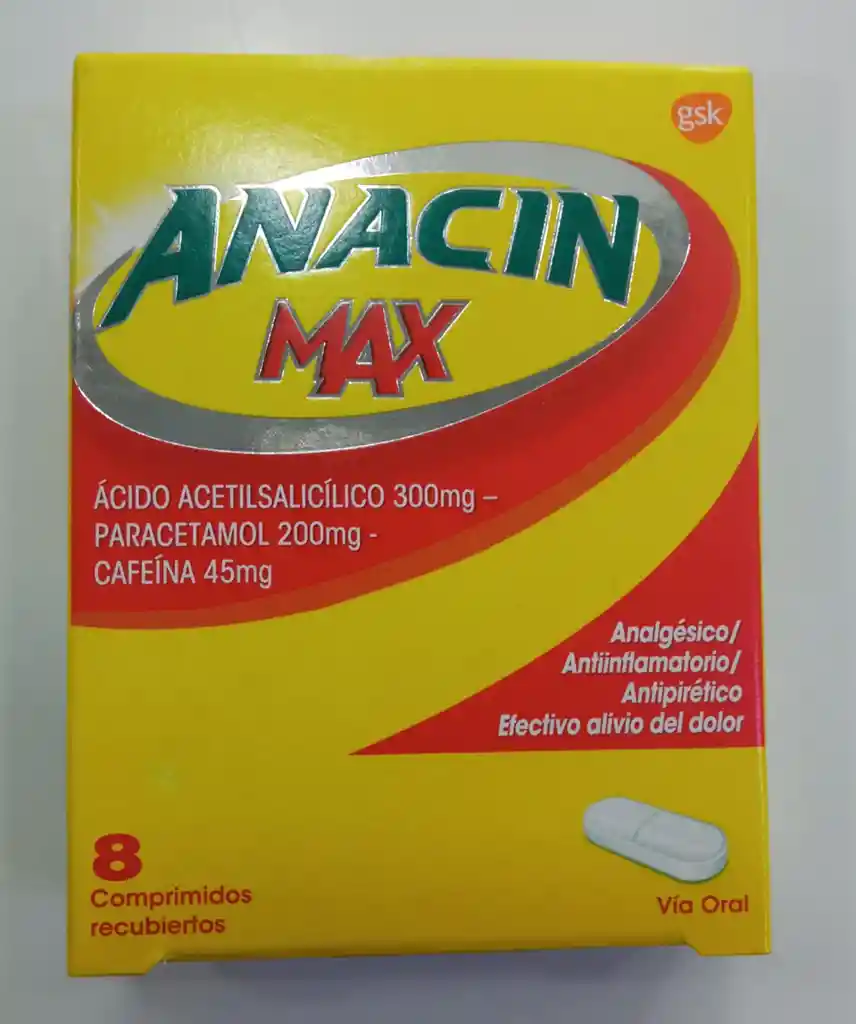 Anacin Max X 8 Comprimidos Recubiertos