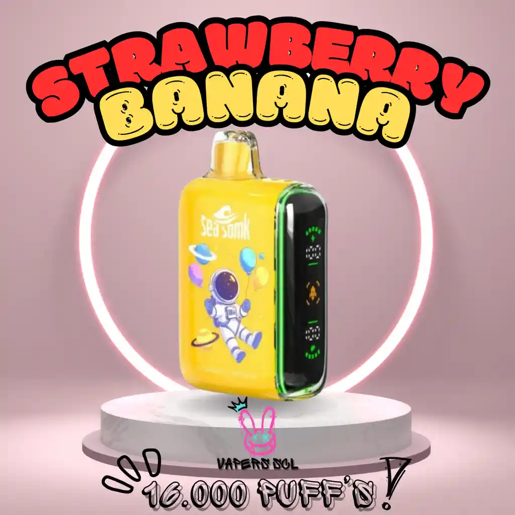 Vaper 16.000 Puff’s - Strawberry Banana