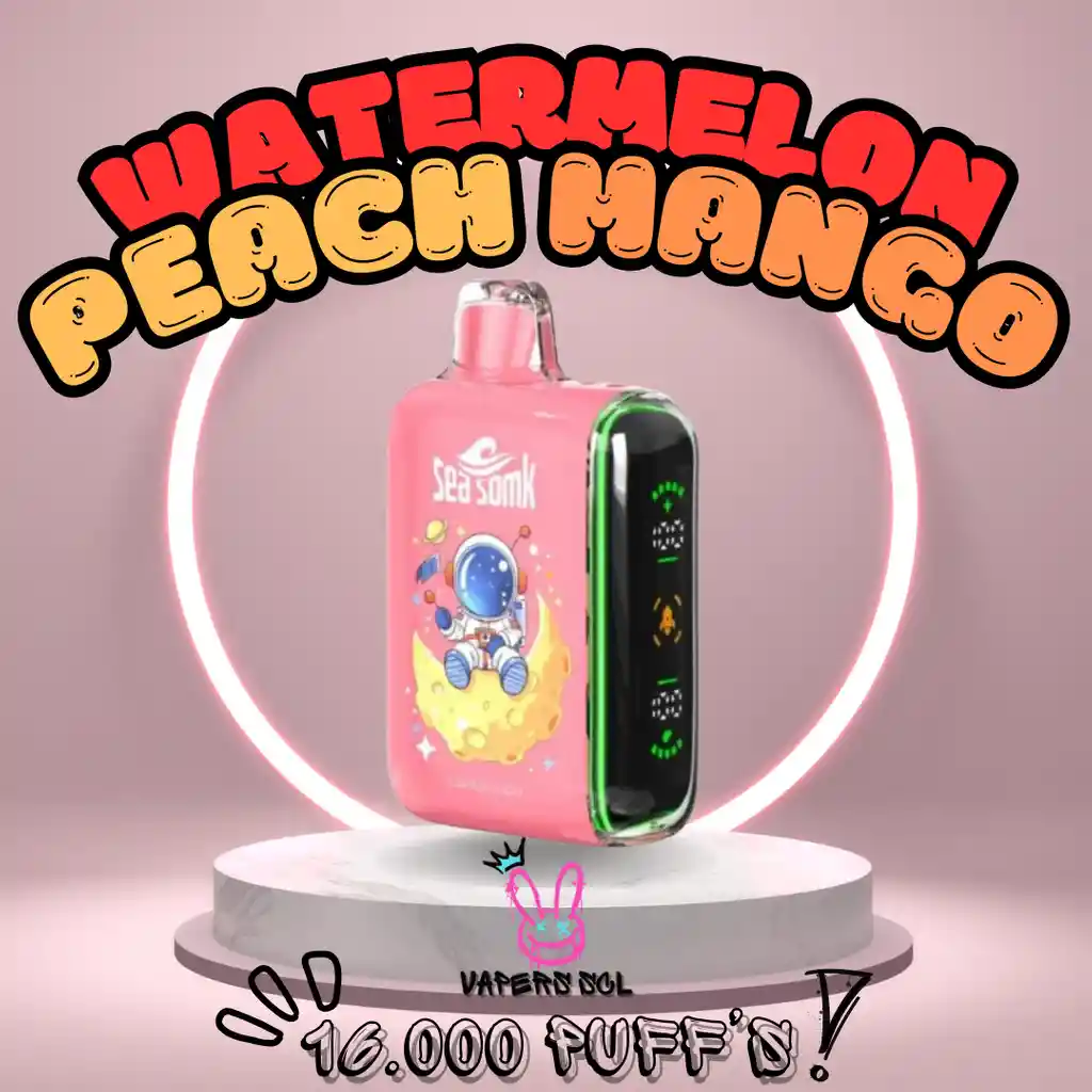 Vaper 16.000 Puff’s - Peach Mango Watermelon