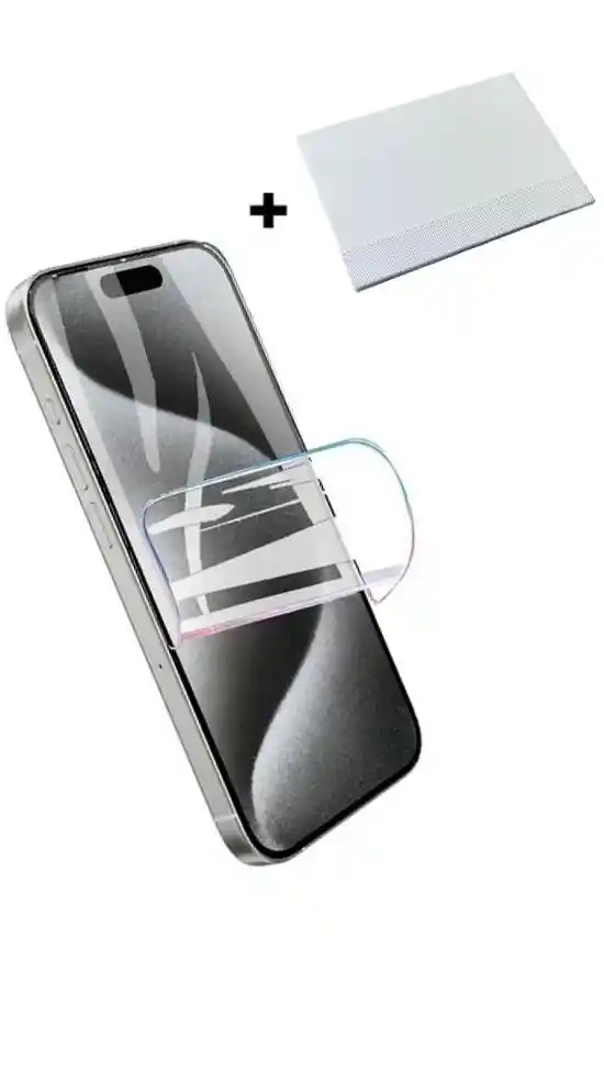 Kit Lámina Hidrogel + Paleta De Instalación Para Iphone 16 Pro Max