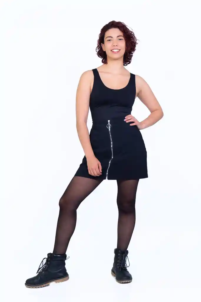 Panty Elasticada 40 Denier L-xl Negro