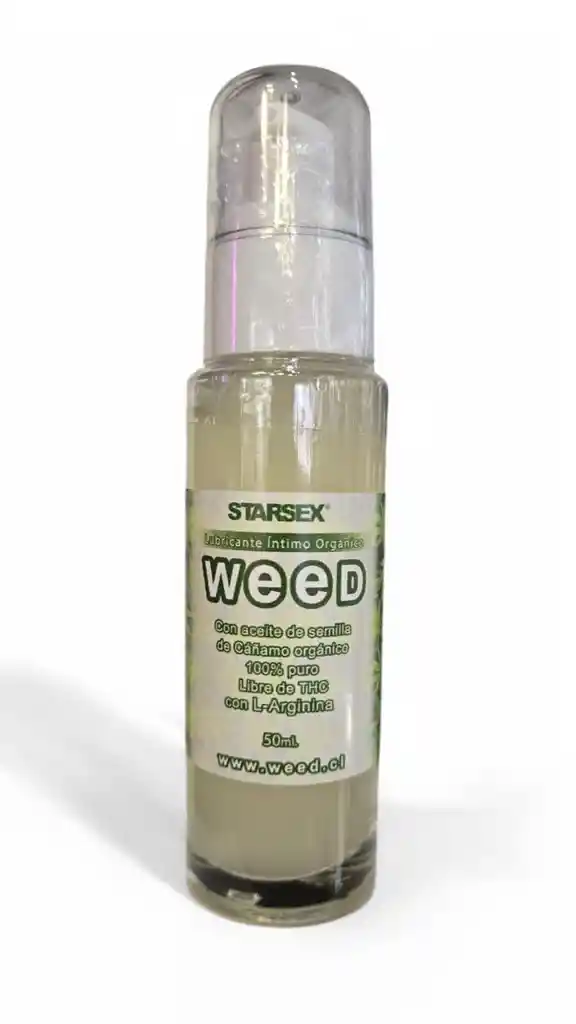 Lubricante Weed Con Aceite De Semilla De Cañamo