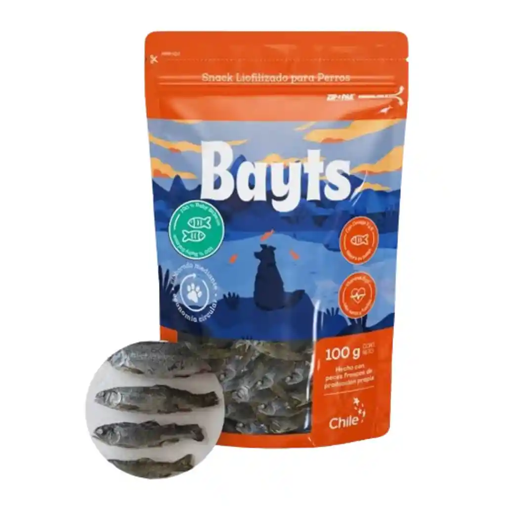 Bayts Snack Liofilizado Baby Salmon, Para Perros (100 Gr)
