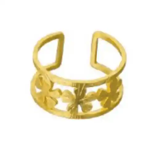 Anillo Flores Dorado