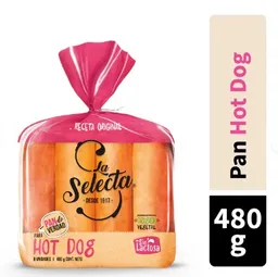 Pan Hot Dog La Selecta Sin Lactosa 480g