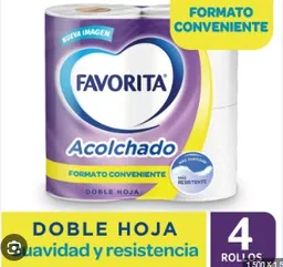 Papel Higiénico Favorita Doble Hoja Acolchado