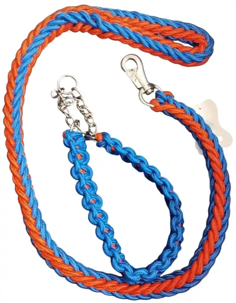 Duo Mai - Correa Trenzada Con Collar Para Perro Grande