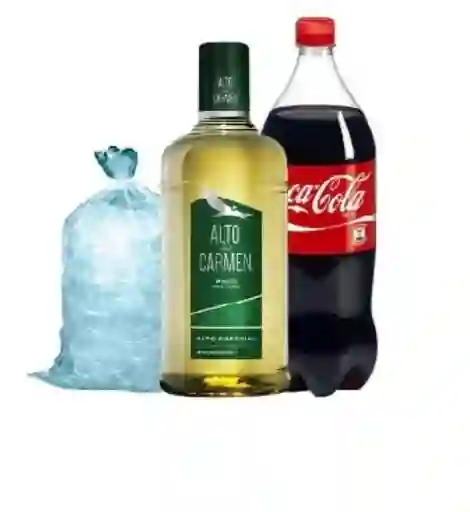 Promo Pisco Alto + Coca + Hielo