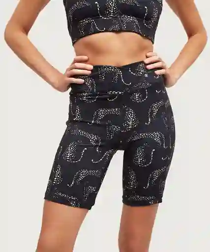 Short Deportivo Mujer Biker Tigres S Negro