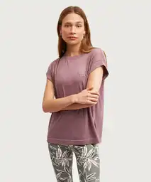 Polera Deportiva Mujer Relax Fit L Rosado