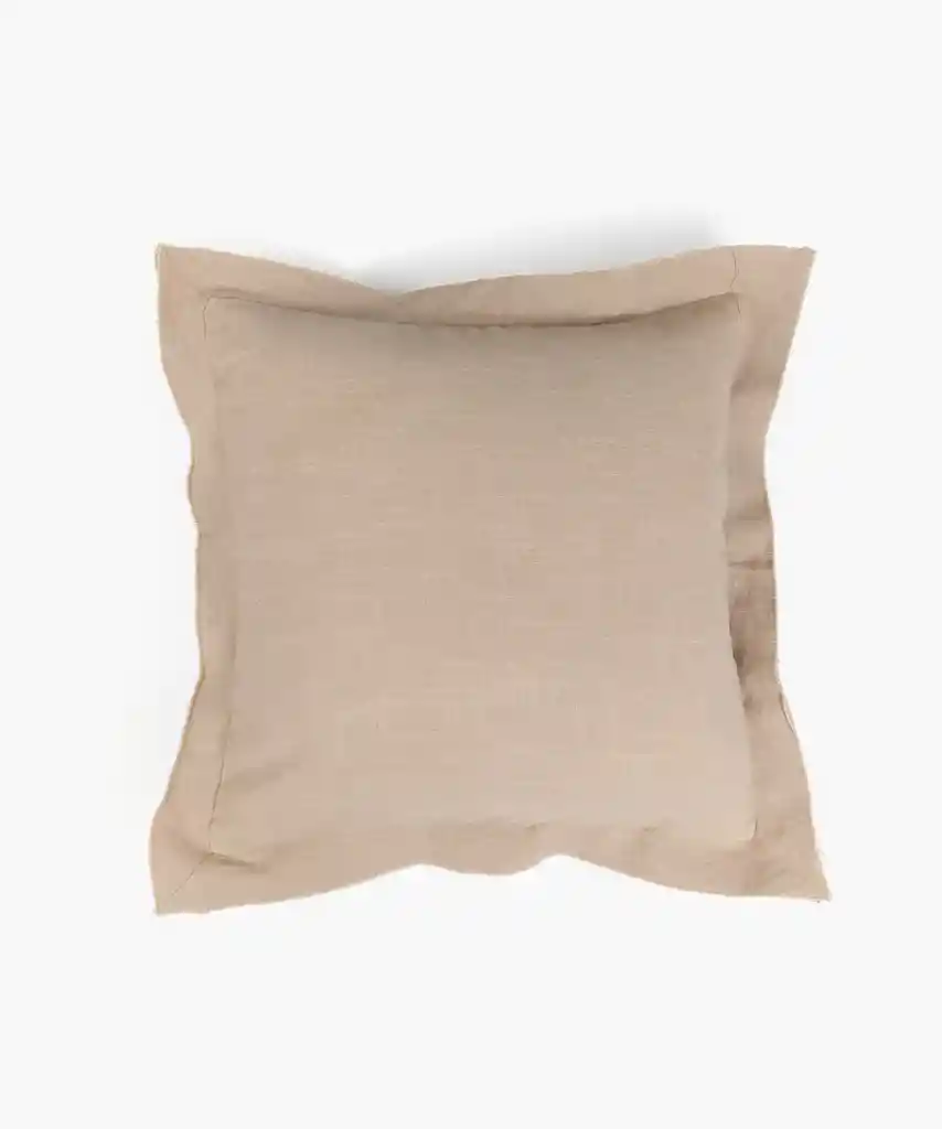 Cojín Mujer Algodón Unicolor 45 X 45 Cm Beige