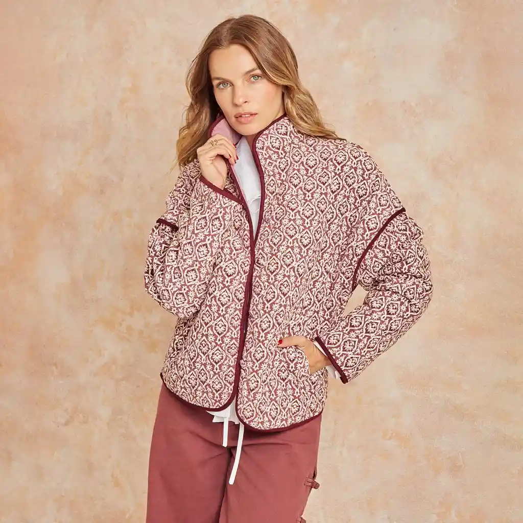 Chaqueta Mujer M Morado