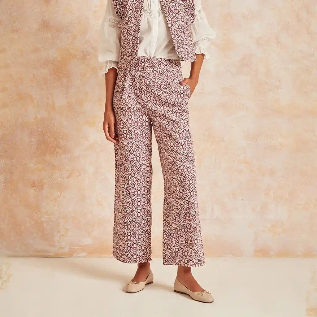 Pantalón Mujer 38 Morado