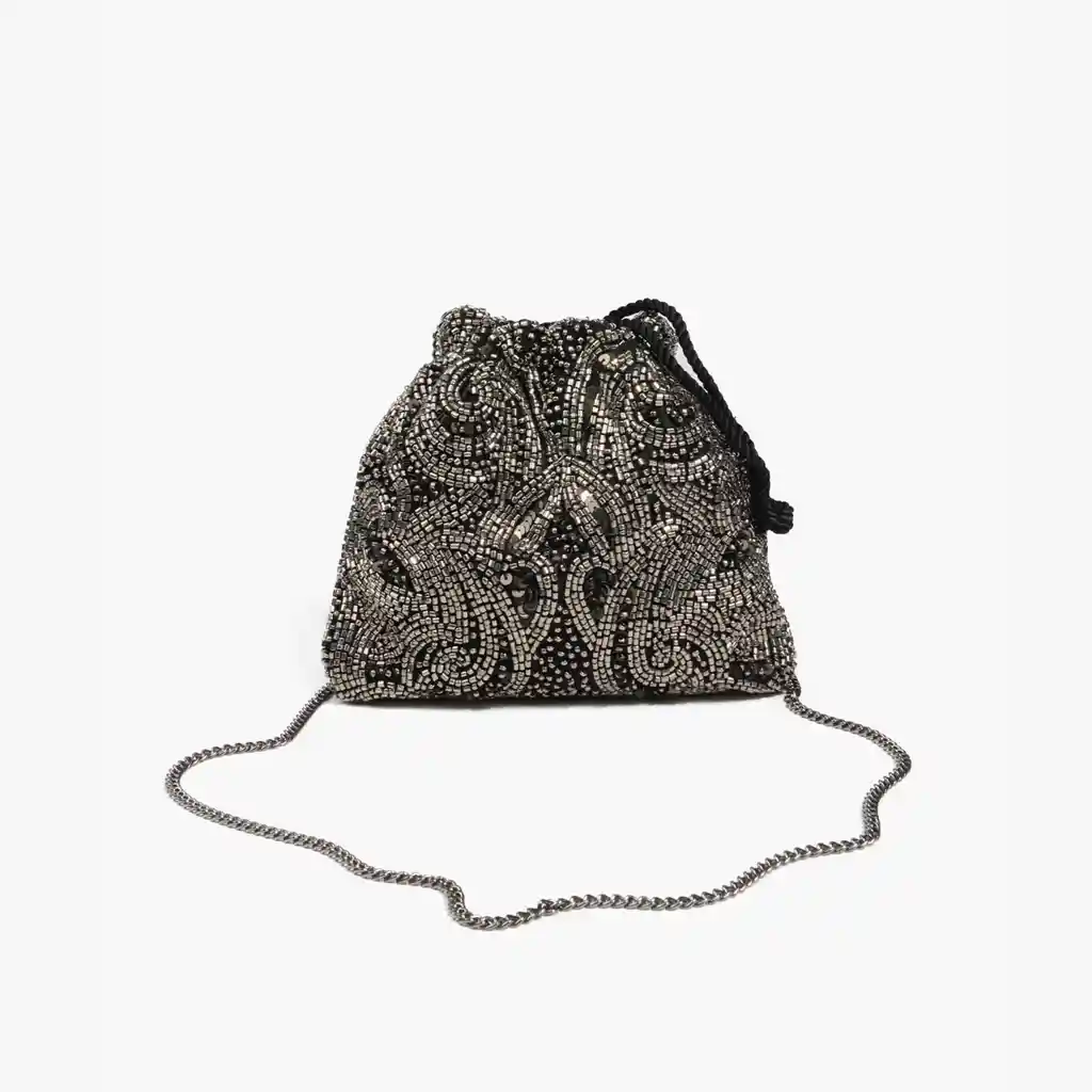 Cartera Bandolera Mujer Bucket Negro