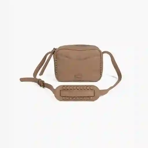 Cartera Bandolera Mujer Rígida Beige