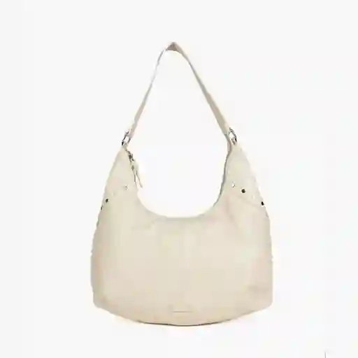 Cartera De Hombro Mujer Detalle Tachas Blanco