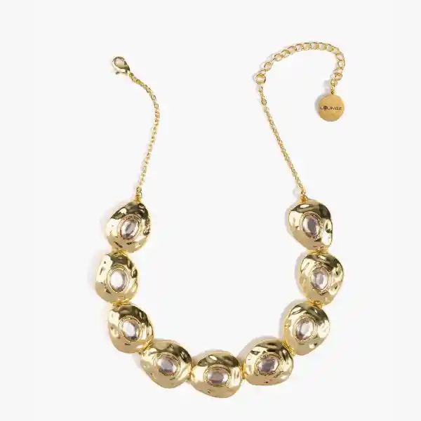 Collar Mujer Óvalos Dorado
