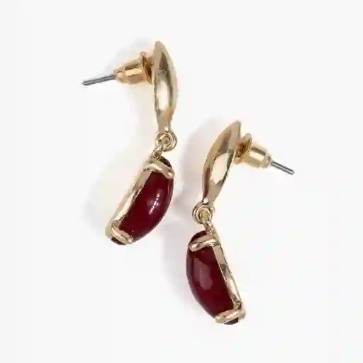 Aros Mujer Piedra Dorado