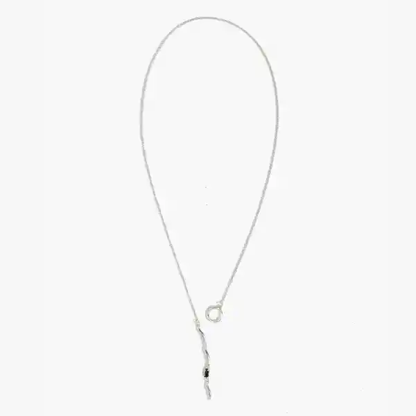 Collar Mujer Argolla Ajustable Plateado