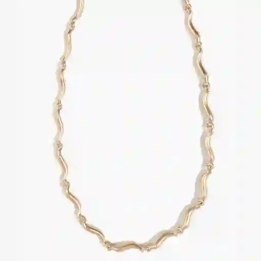 Collar Mujer Media Lunas Dorado
