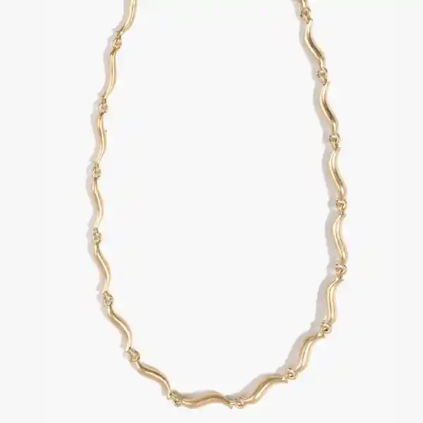 Collar Mujer Media Lunas Dorado