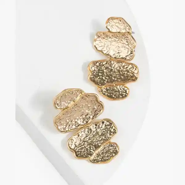 Aros Mujer Diseños Irregulares Dorado