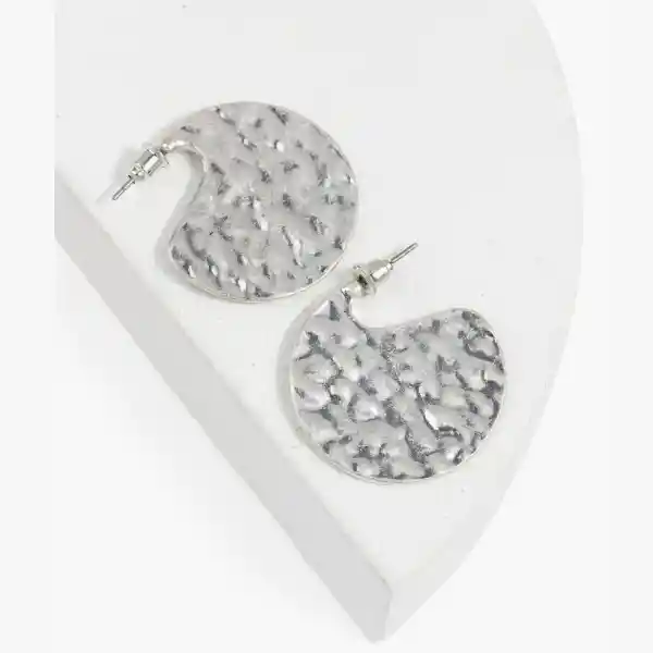 Aros Mujer Argolla Completa Plateado