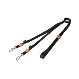 Toh - Correa Doble Ajustable Black Para Perros (1.20 A 1.40 Cm) 0779