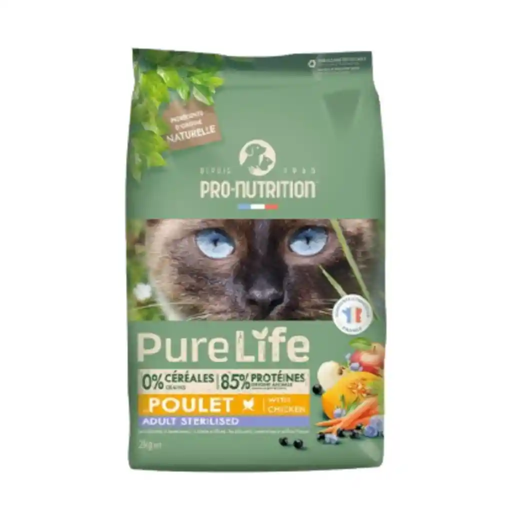 Pro Nutrition, Pure Life Adult Sterilised With Chicken (2kg)