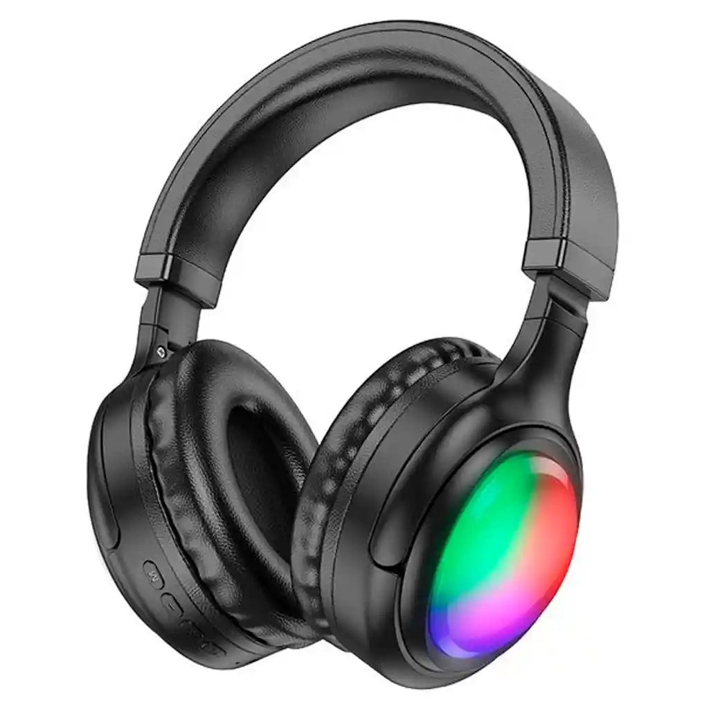 Audifonos Inalambricos Bluetooth De Cintillo Rgb Hoco W48 46hrs Negro