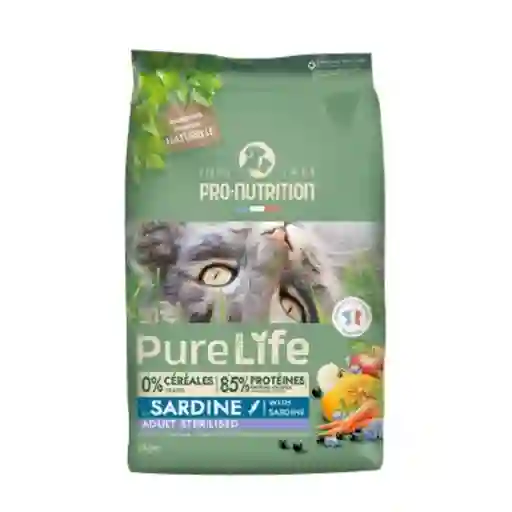 Pro Nutrition, Pure Life Adult Sterilised With Sardine (2kg)