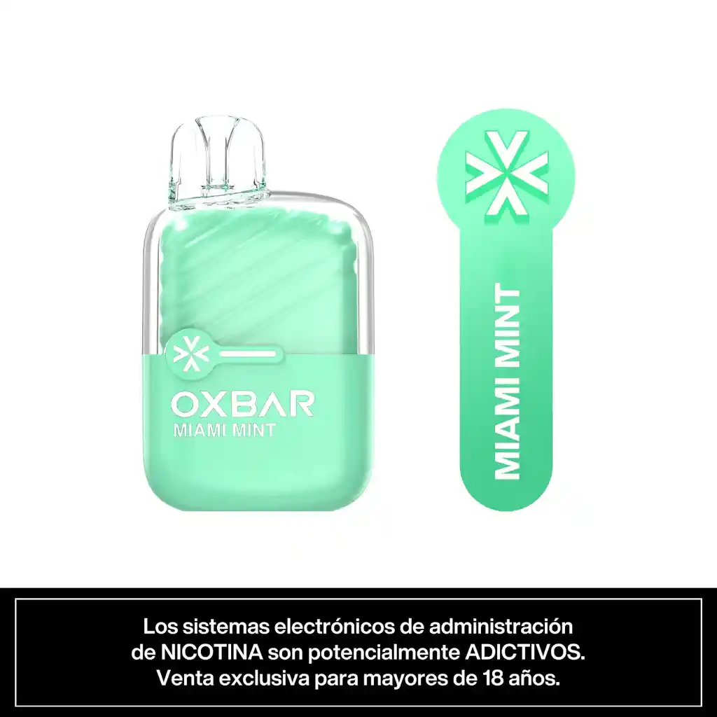 Vaporizador Desechable Menta Tropical 2200 Puffs 5% - Oxbar Mini 2200