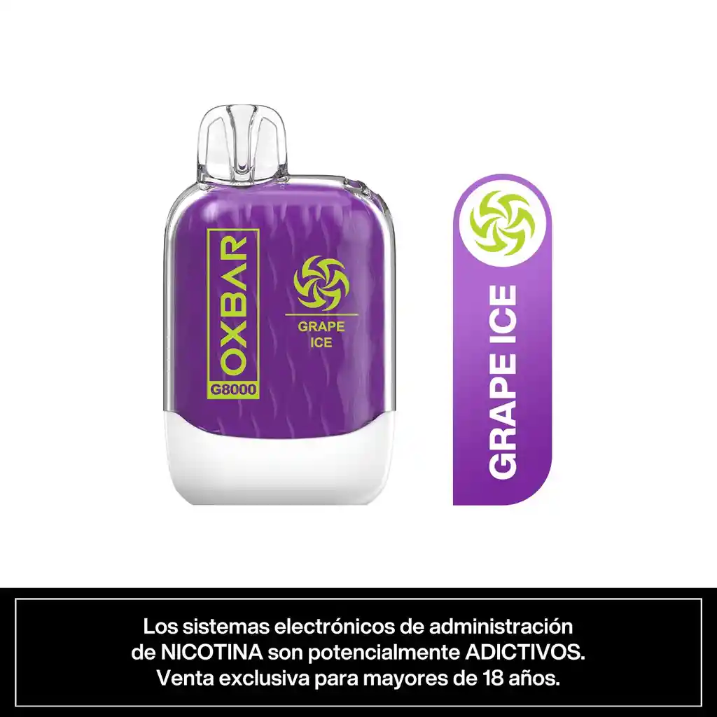 Vaper Grape Ice 8000 Puffs 5% - Oxbar G8000