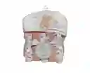 Set Toalla Con 5 Babitas Colores Pasteles