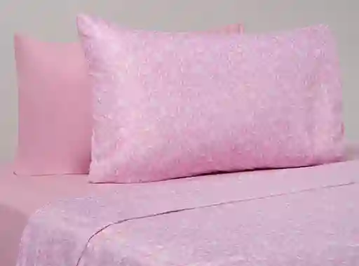 2xset Sabana Promo Lisa 2pl Flores Rosa Oi25